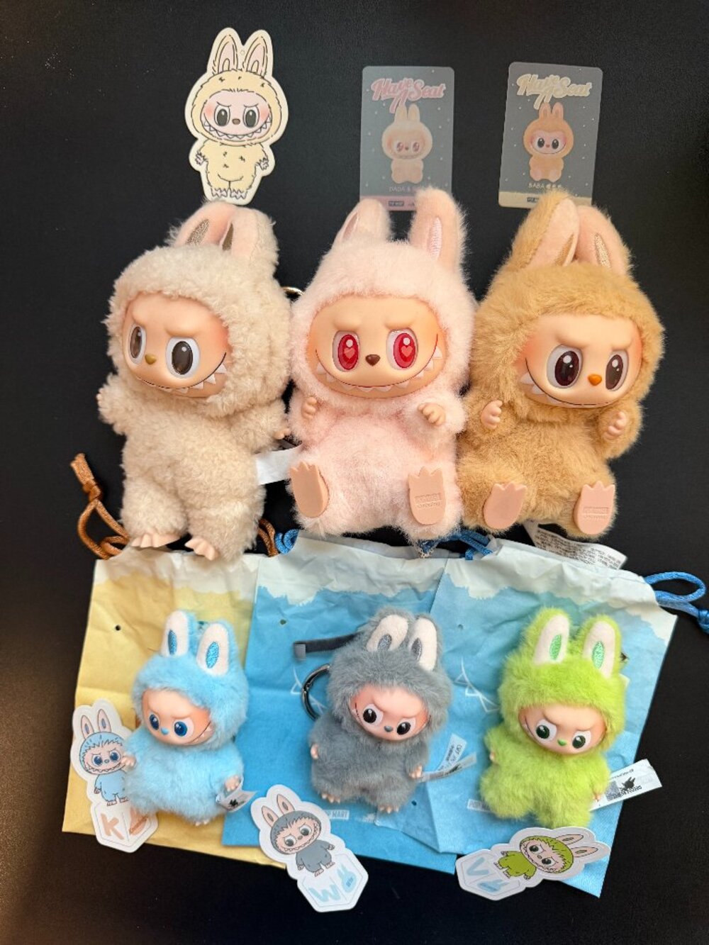 POPMART THE MONSTERS Labubu Exciting Macaron, Have a Seat, Pin For Love BUNDLE